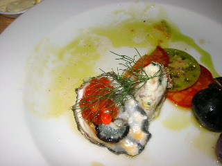 Oyster on the halfshell