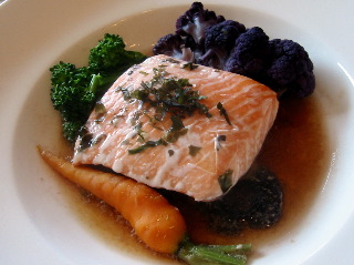 salmon from the cedar box