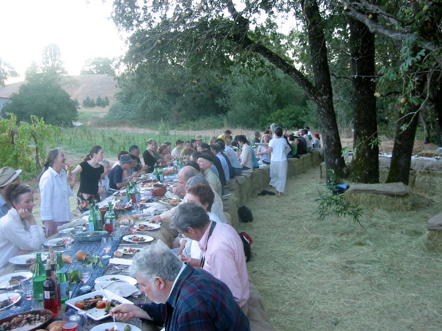 Dinner in full swing