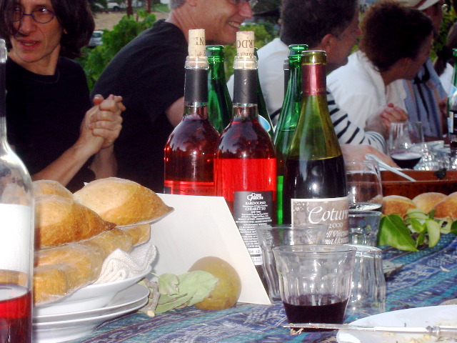 Not all the wine was finished