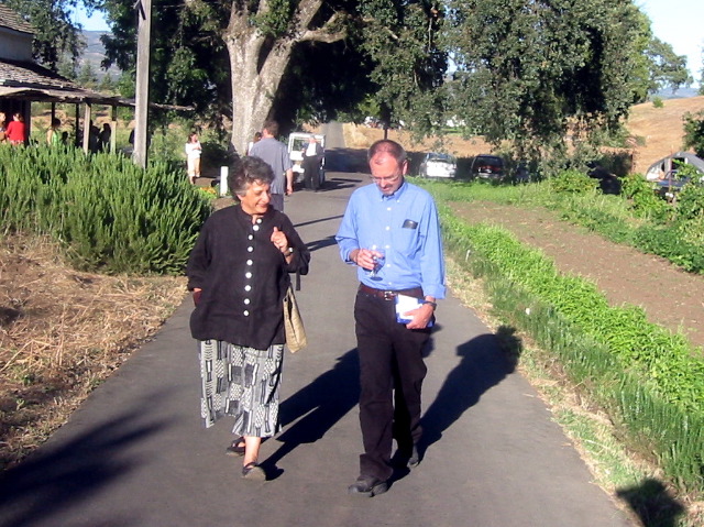 and the walk to the table