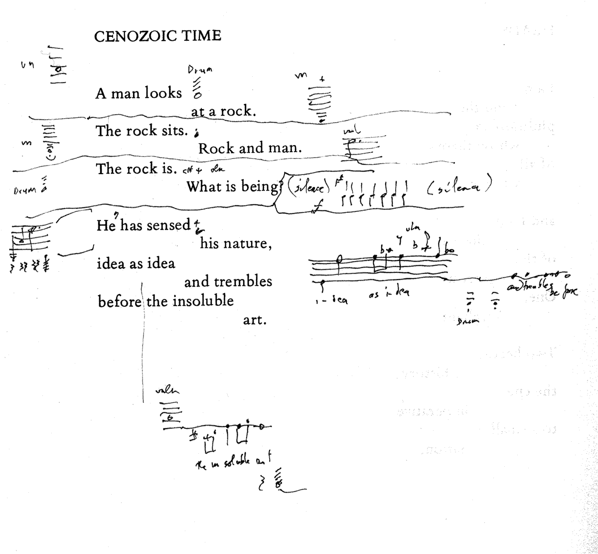 Cenozoic Time: sketch