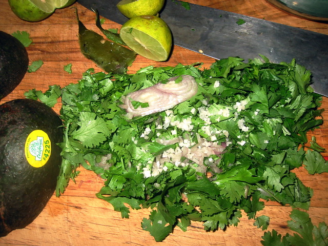 chopping the stuff