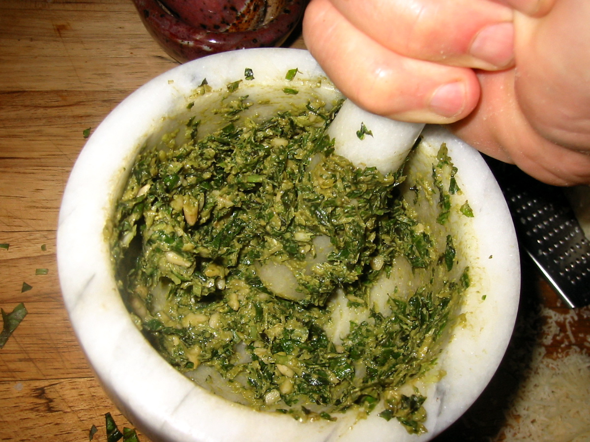 add the oil