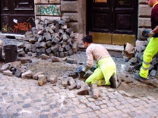 How the streets are paved