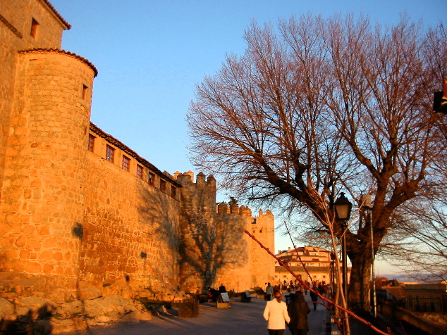 Avila at sunset