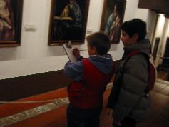 Toledo: schoolchildren, Eglisia de Sta. Tomé