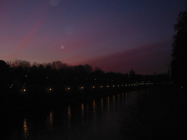 Moon over Tiber